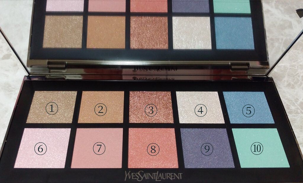 パレット ポップイン フレッシュ/YVES SAINT LAURENT BEAUTE/アイシャドウパレットを使ったクチコミ(2枚目)