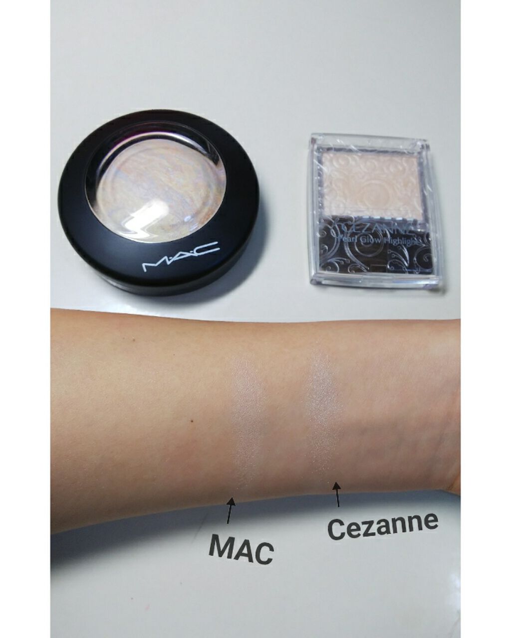 パールグロウハイライト/CEZANNE/パウダーハイライトを使ったクチコミ（2枚目）