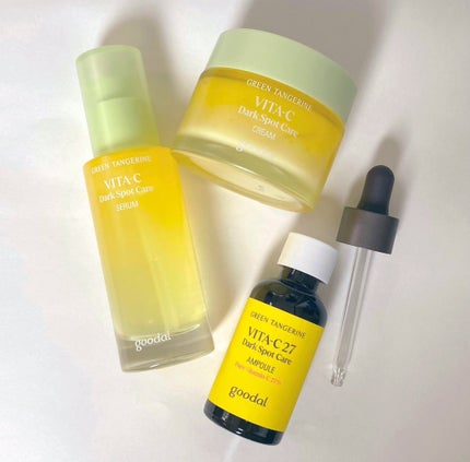 グリーンタンジェリン ビタC ダークスポットケアセラム/goodal/美容液を使ったクチコミ(1枚目)