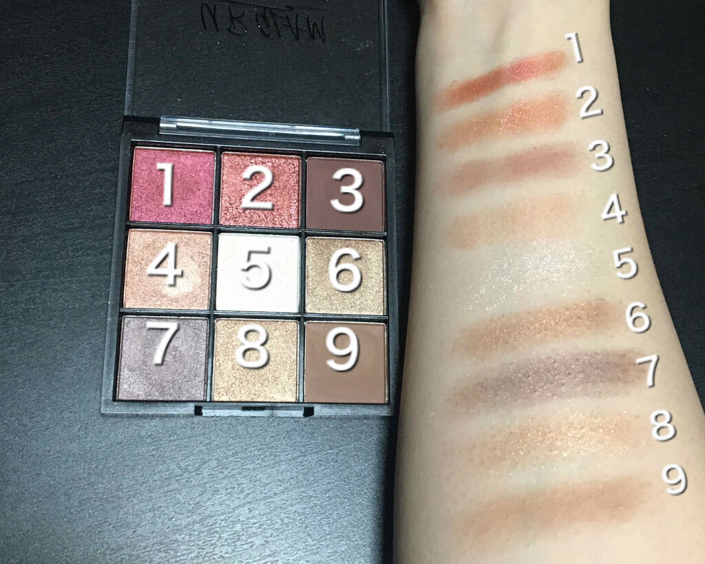 UR GLAM　BLOOMING EYE COLOR PALETTE/U R GLAM/アイシャドウパレットを使ったクチコミ（2枚目）