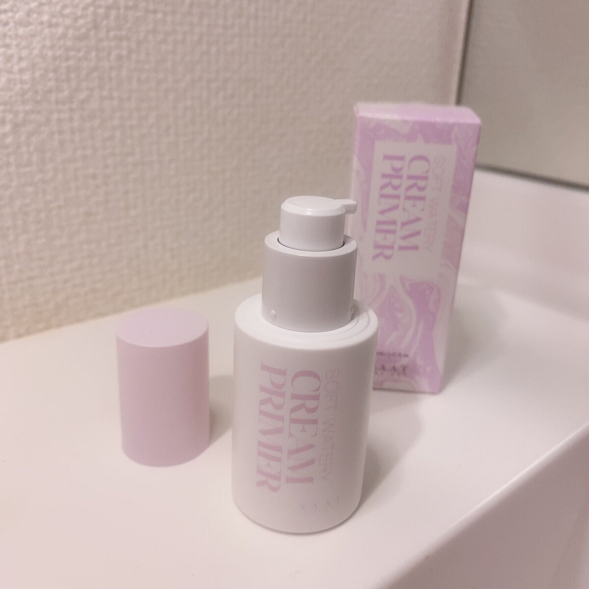 ソフトウォータリークリームプライマー/saat insight/化粧下地を使ったクチコミ(4枚目)