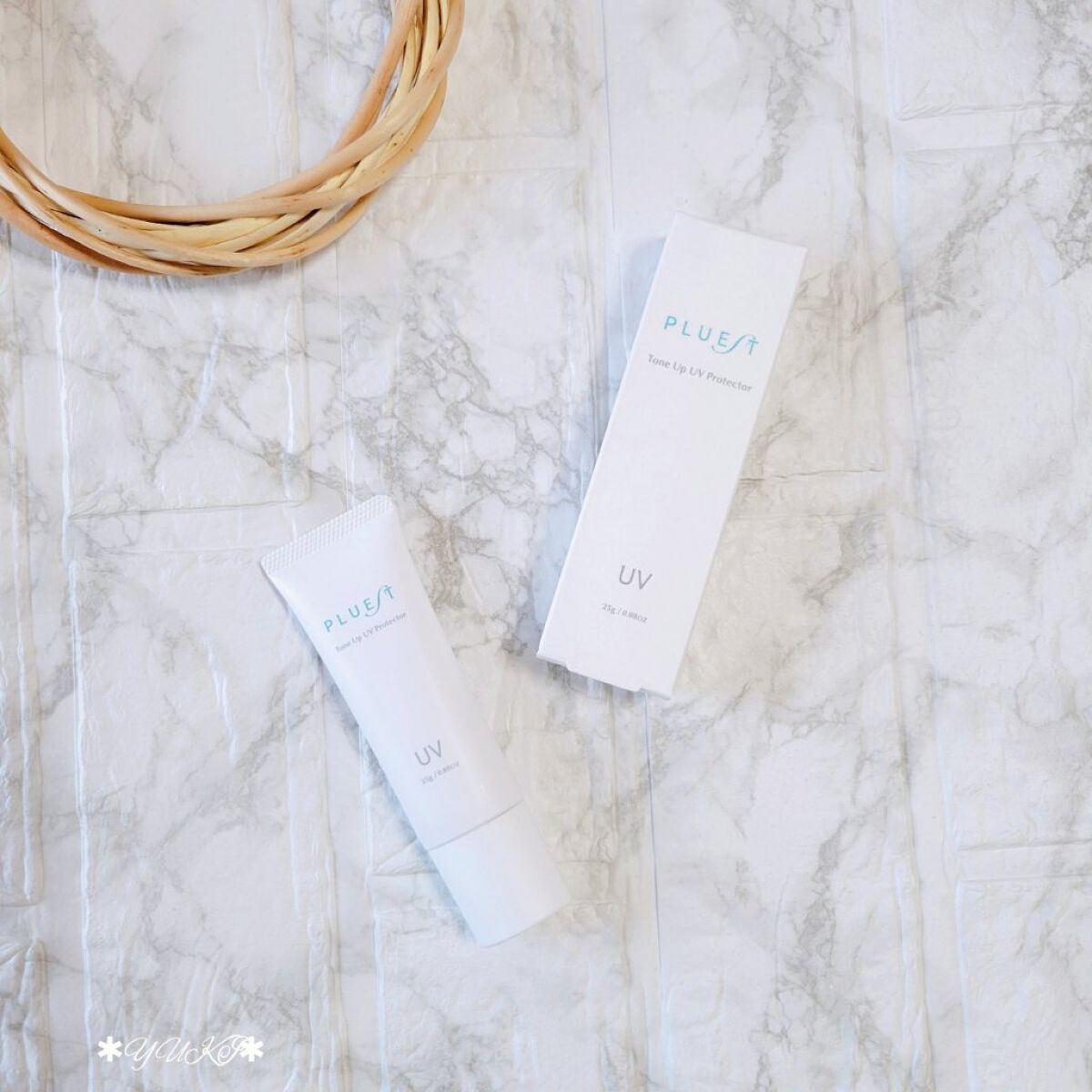 トーンアップUVプロテクター/PLUEST/日焼け止めクリームを使ったクチコミ（1枚目）