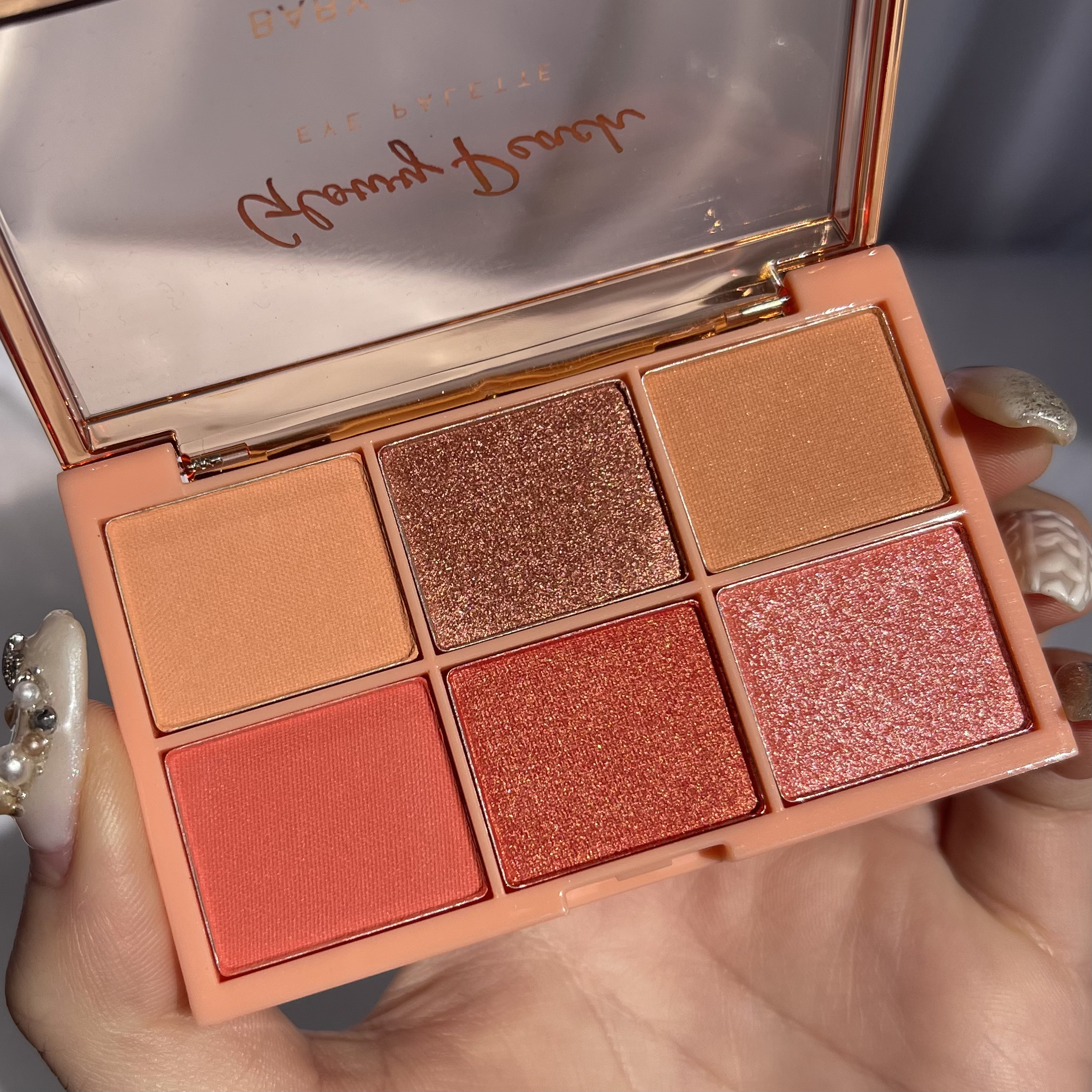 シャインアイシャドウパレット 03 グローリーピーチ/BabyBright/アイシャドウパレットを使ったクチコミ（2枚目）