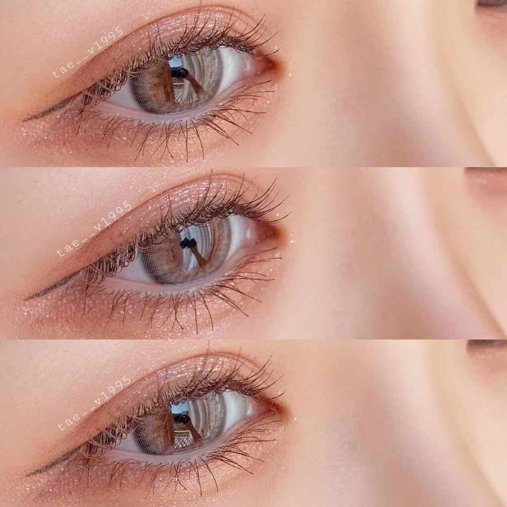 ダズリング3カラーワンデー(Dazzling 3color 1day ) アイスグレー/OLOLA/ワンデー（１DAY）カラコンを使ったクチコミ（2枚目）