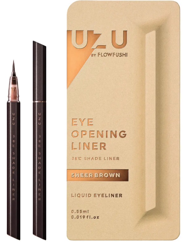 38℃ シェード ライナー SHEER RED/UZU BY FLOWFUSHI/リキッドアイライナーを使ったクチコミ（1枚目）