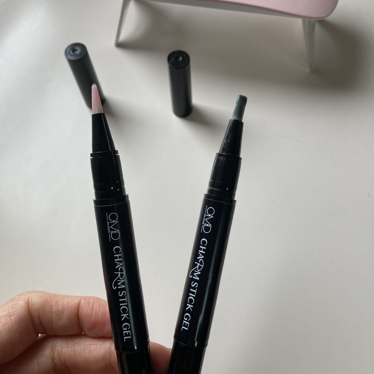 チャームスティックジェル #10 ベビーピンク/OMD/オールインワンネイルを使ったクチコミ（2枚目）