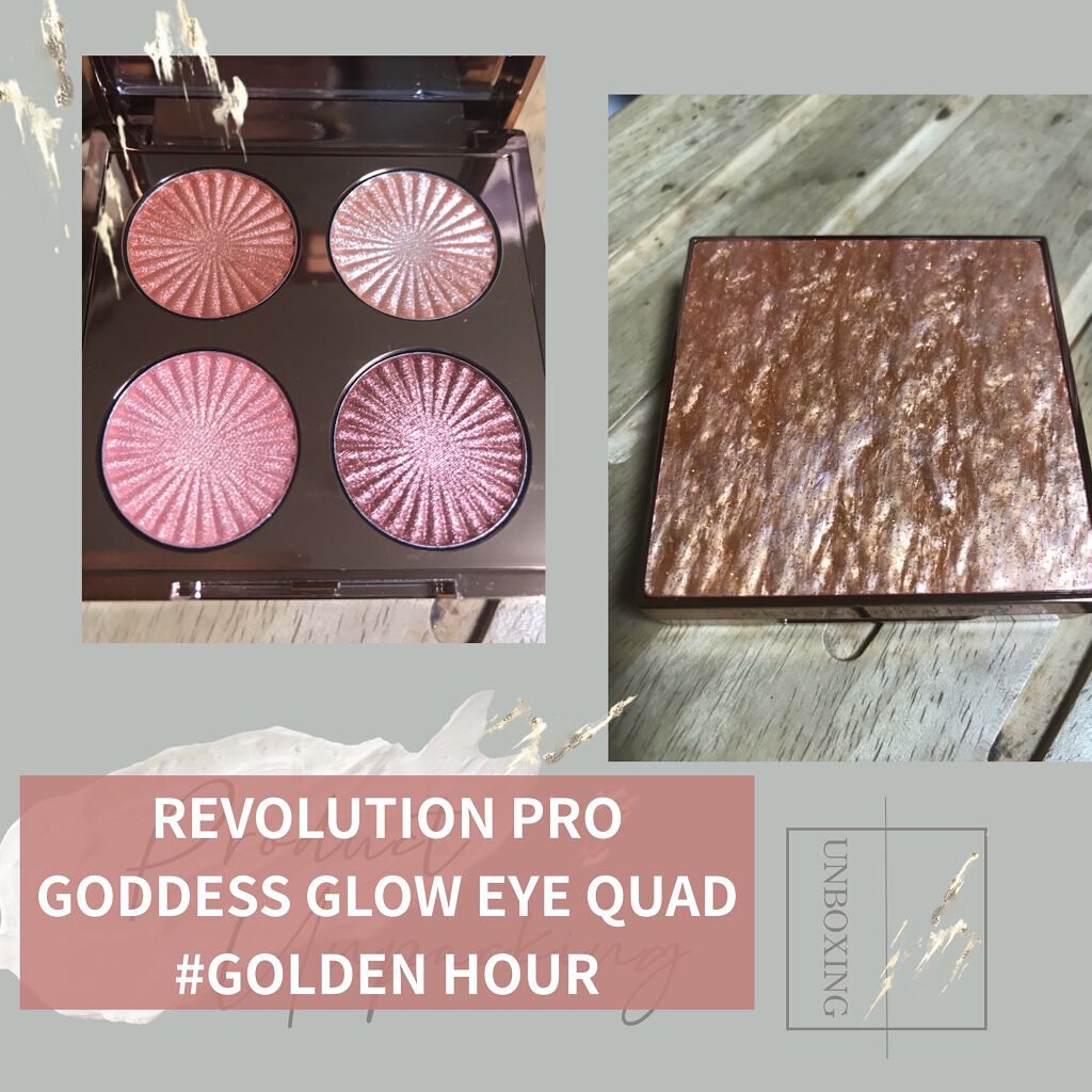 GODDESS GLOW EYE QUAD/MAKEUP REVOLUTION/アイシャドウパレットを使ったクチコミ（1枚目）