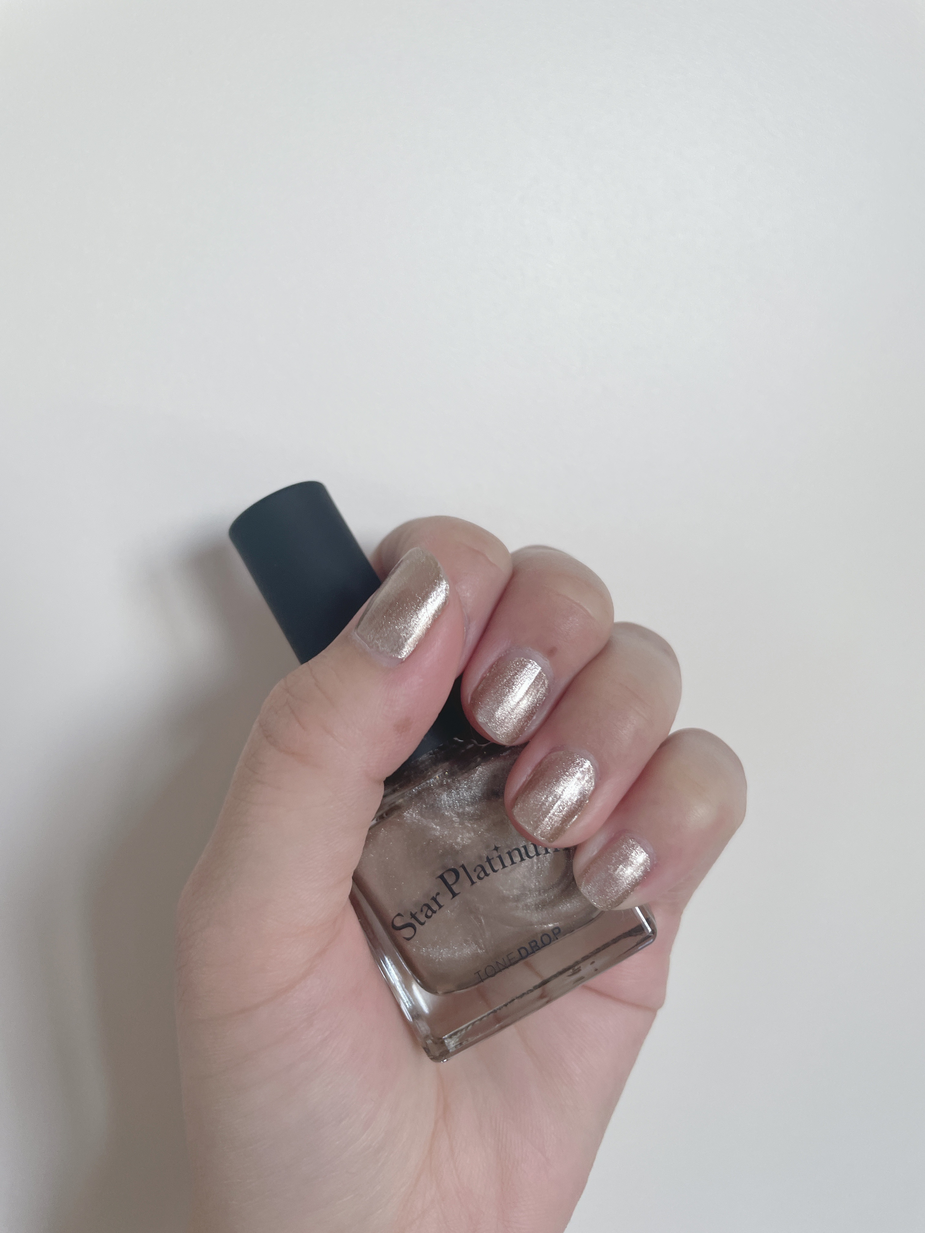 TONE DROP ネイルポリッシュ 036 Star Platinum/D-UP/マニキュアを使ったクチコミ（2枚目）