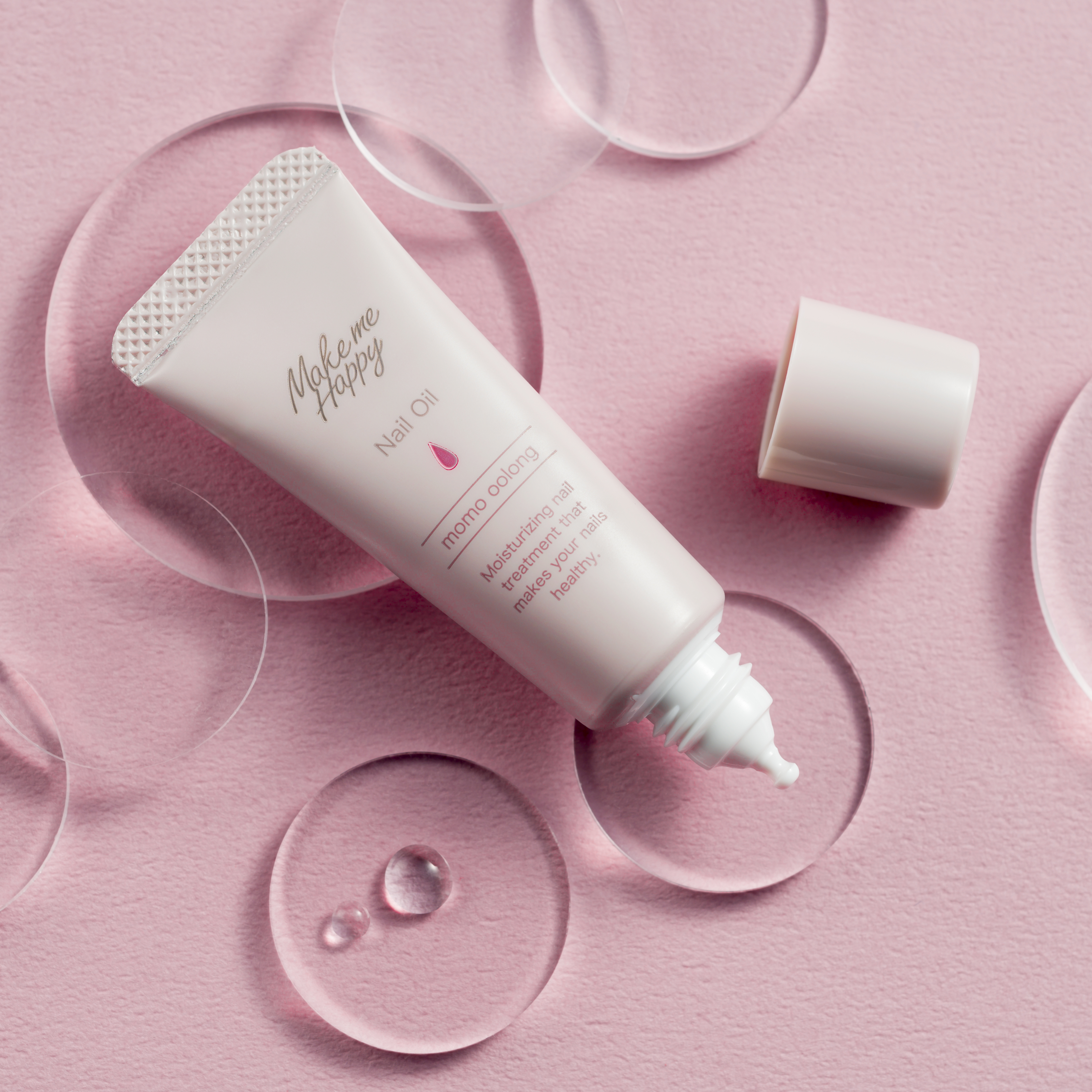 メイクミーハッピー ネイルオイル momo oolong/キャンメイク/ネイルオイル・トリートメントを使ったクチコミ（1枚目）