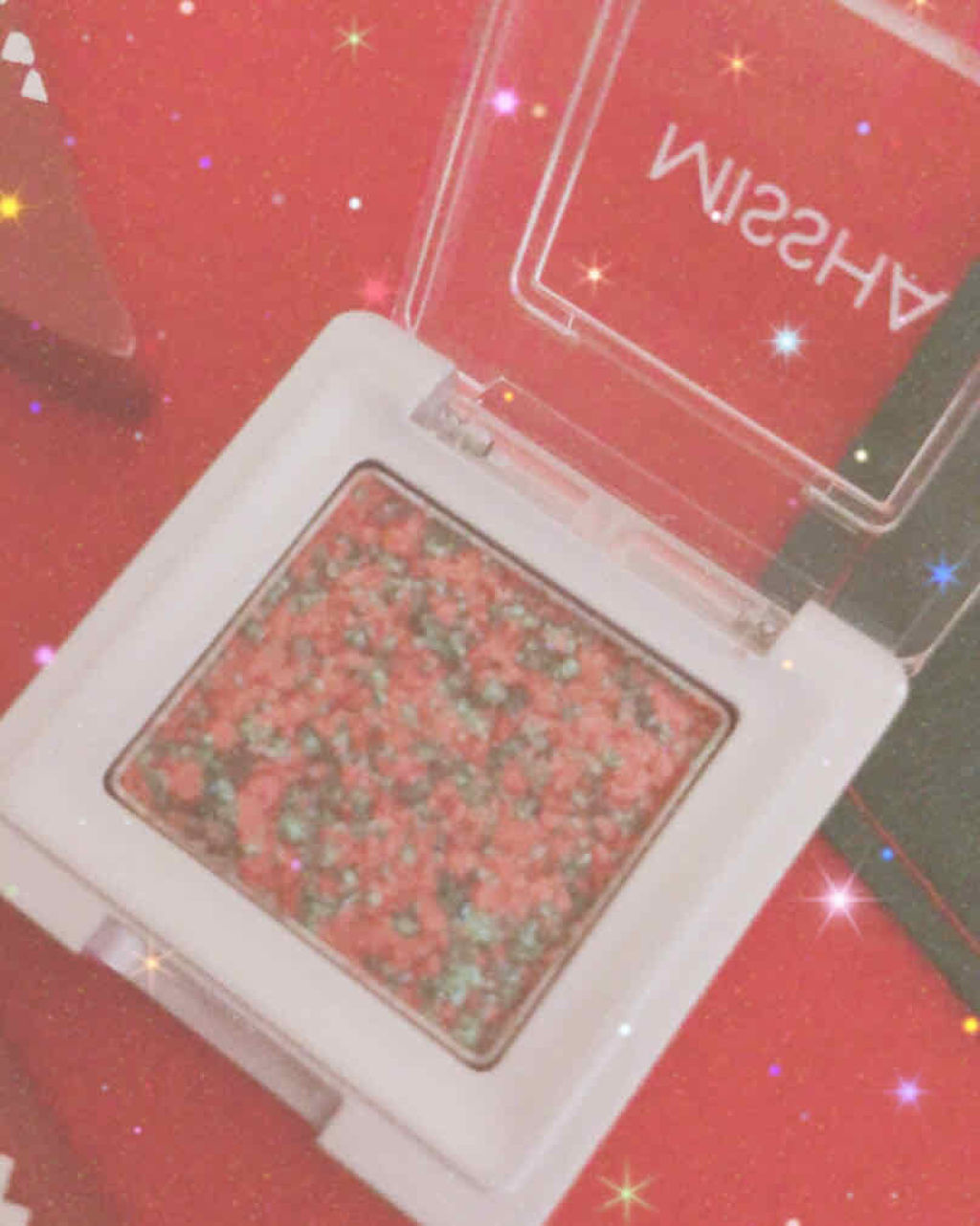 グリッタープリズム シャドウ/MISSHA/グリッターを使ったクチコミ（2枚目）