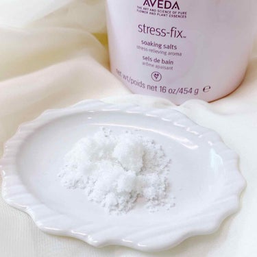 ストレス フィックス シリーズ ラベンダー バスソルト/AVEDA/入浴剤を使ったクチコミ（2枚目）