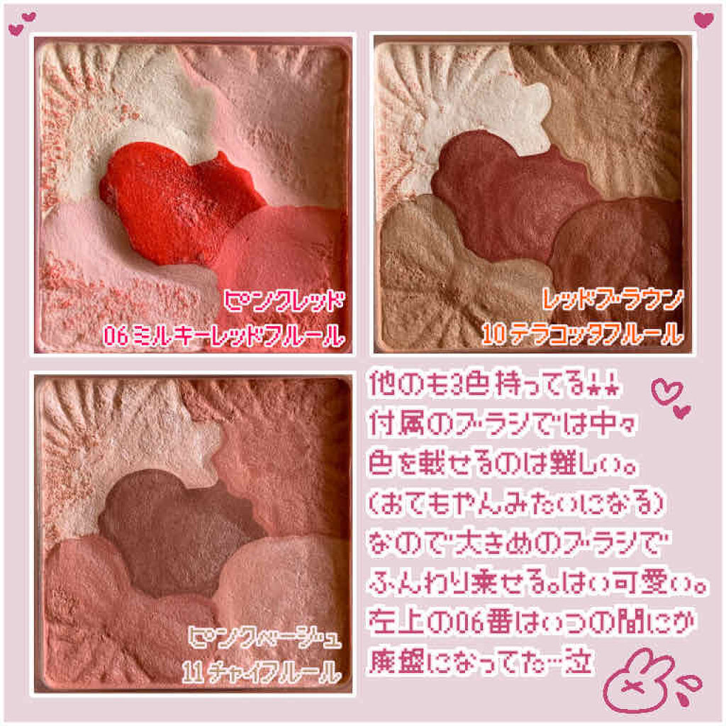 グロウフルールチークス/キャンメイク/パウダーチークを使ったクチコミ（3枚目）