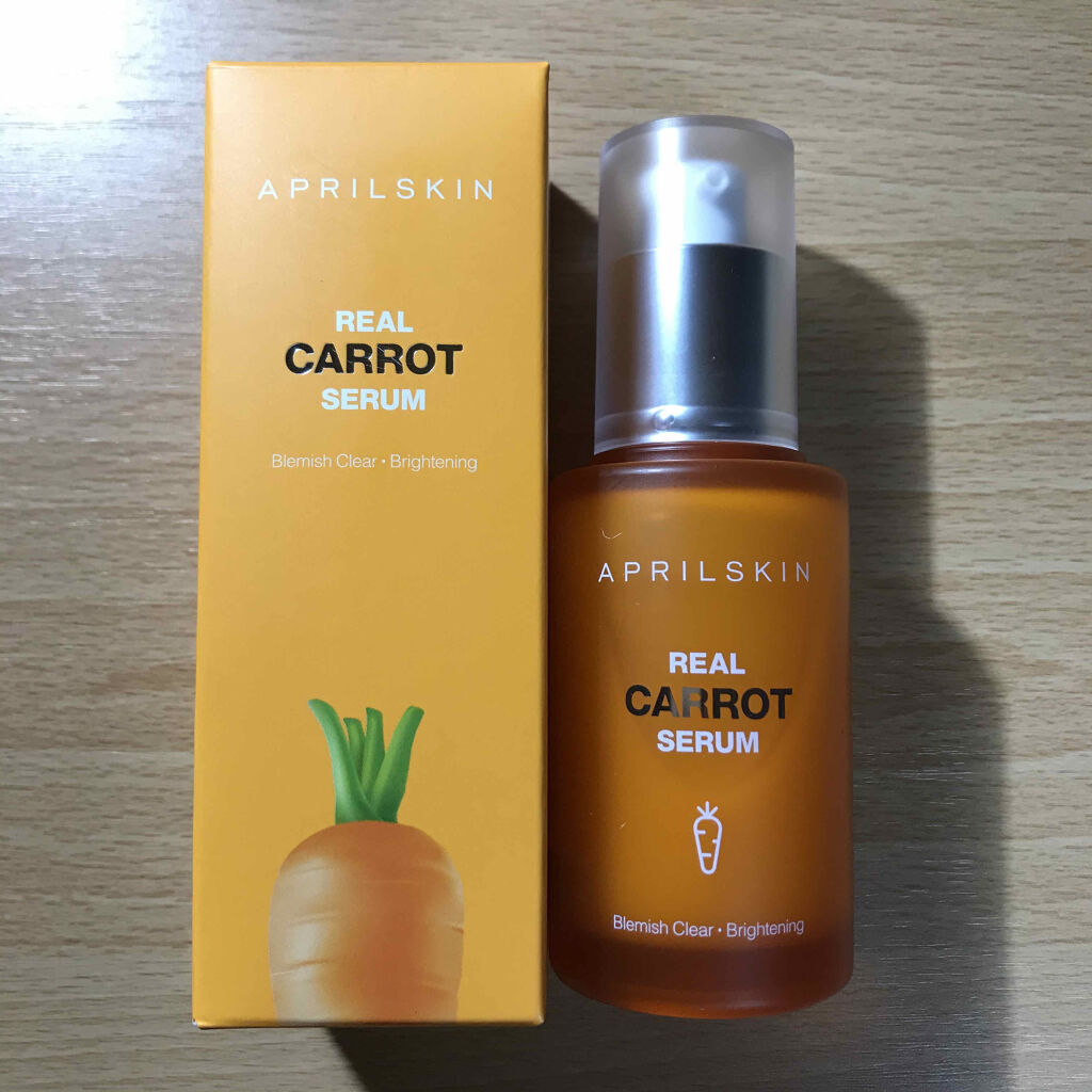 リアルキャロットブレミッシュセラム/APRILSKIN/美容液を使ったクチコミ（1枚目）