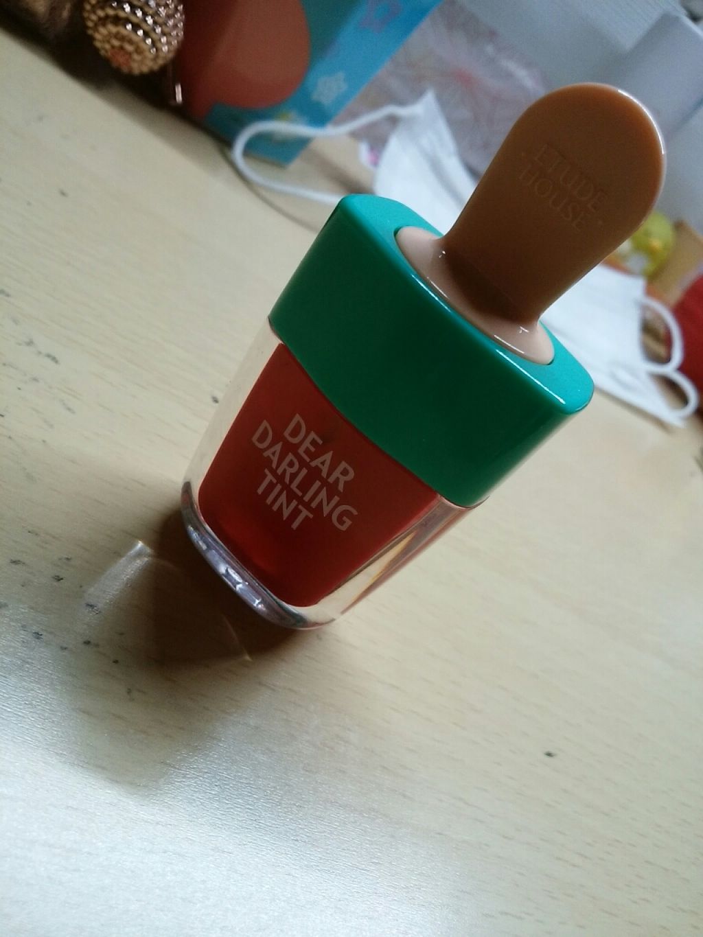 ディアダーリン ウォータージェルティント （アイスティント）/ETUDE/口紅を使ったクチコミ（1枚目）