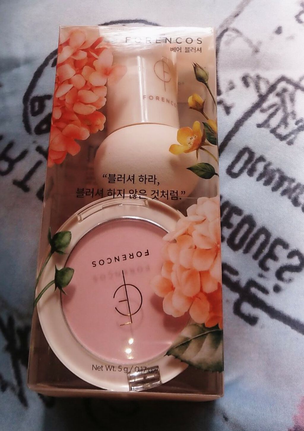 ベアブラッシャー パフ付き/フォレンコス/パウダーチークを使ったクチコミ（1枚目）