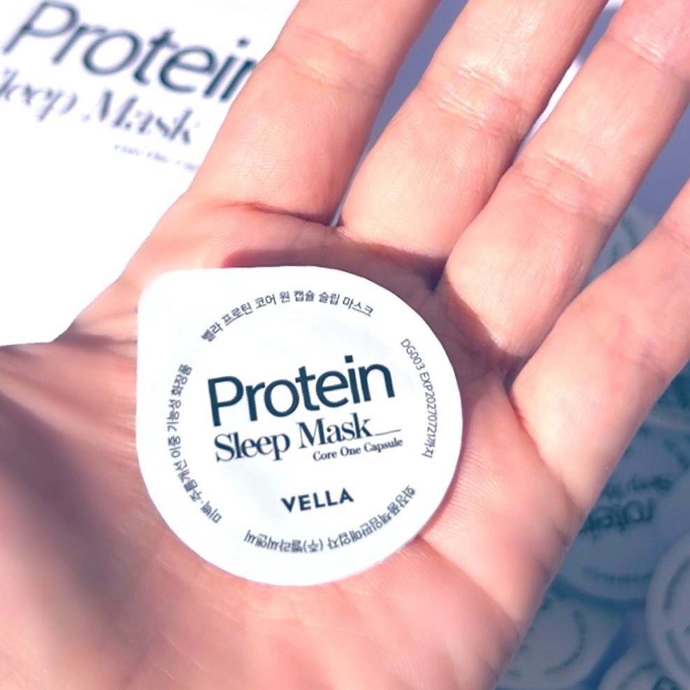プロテインコアワンカプセルスリープマスク/VELLA/フェイスクリームを使ったクチコミ（2枚目）