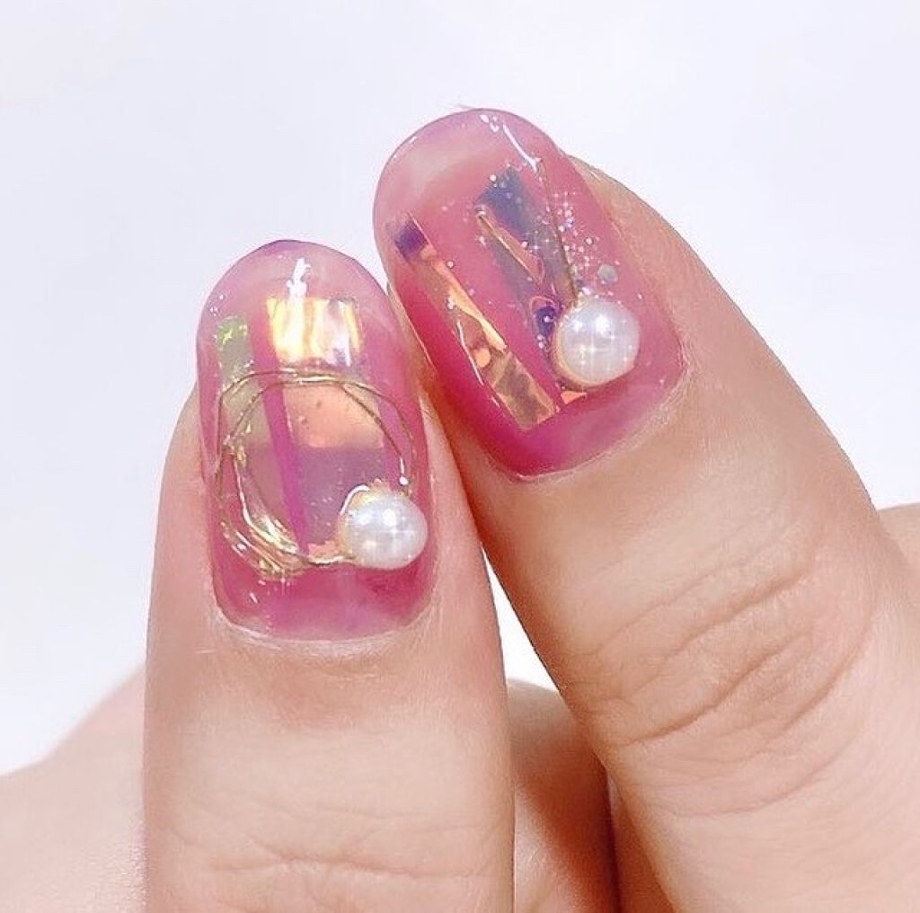 ジェルネイル（ライト対応）/セリア/ジェルネイルを使ったクチコミ（1枚目）