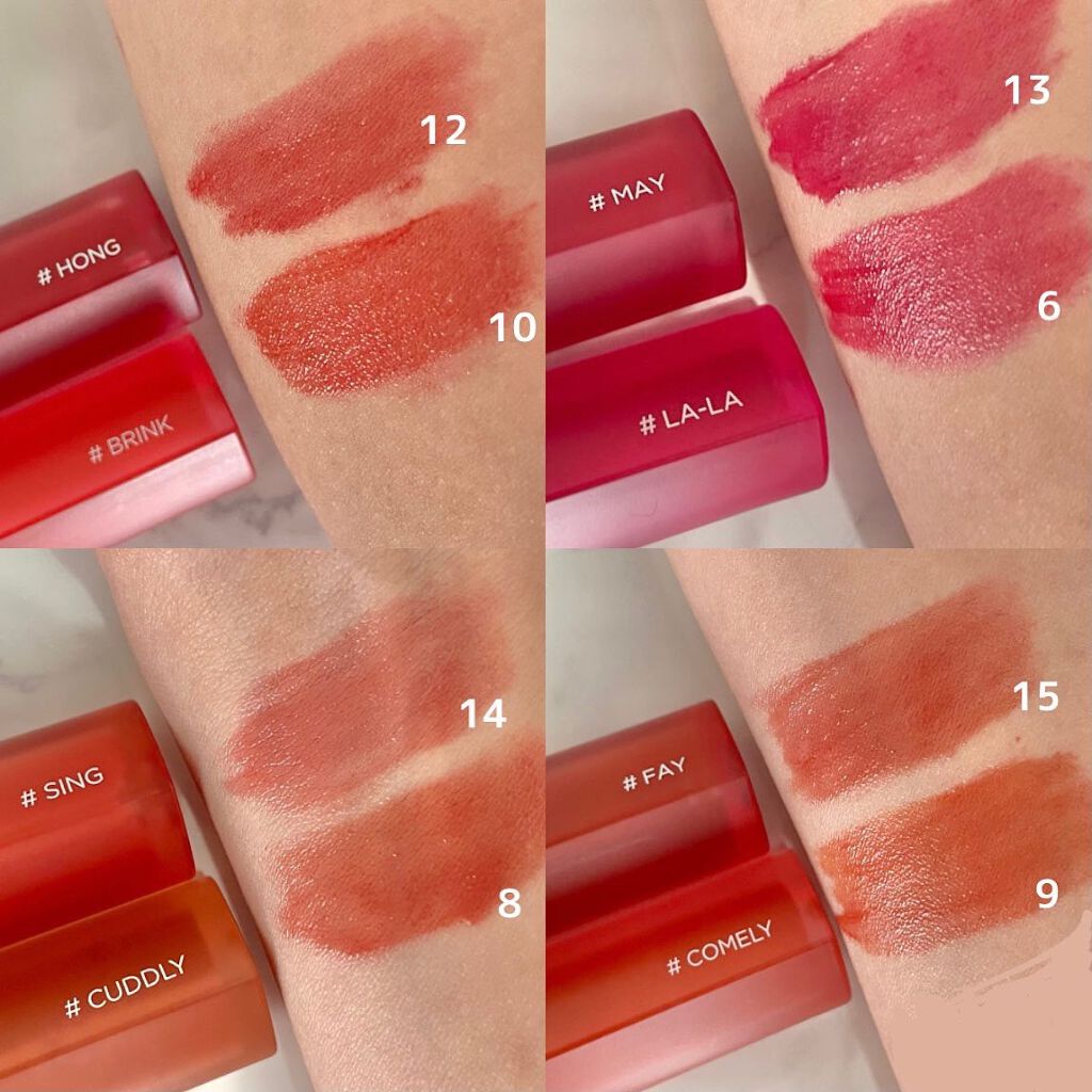 ホリカホリカ ハートクラッシュグローティントエアー 07 ハッシュ/HOLIKA HOLIKA/リップティントを使ったクチコミ（3枚目）