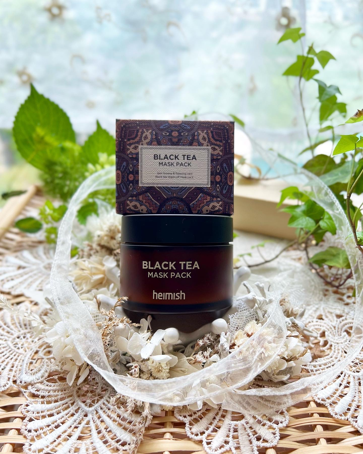 heimish Black Tea Mask Packのクチコミ「【heimish ブラックティー マスクパック】
ㅤㅤㅤㅤㅤㅤㅤㅤㅤㅤㅤㅤㅤ
お肌にクーリング.....」（3枚目）