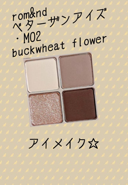 ベターザンアイズ ミュージックシリーズ/rom&nd/アイシャドウパレットを使ったクチコミ(1枚目)