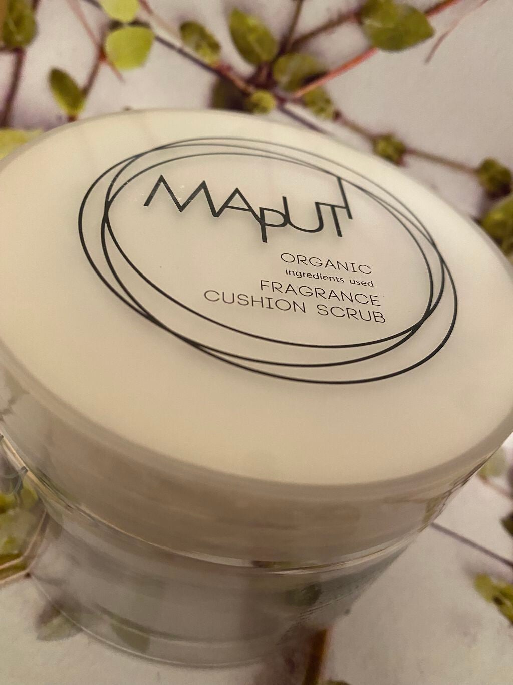 オーガニックフレグランスクッションスクラブ/MAPUTI/スクラブ・ゴマージュを使ったクチコミ(1枚目)