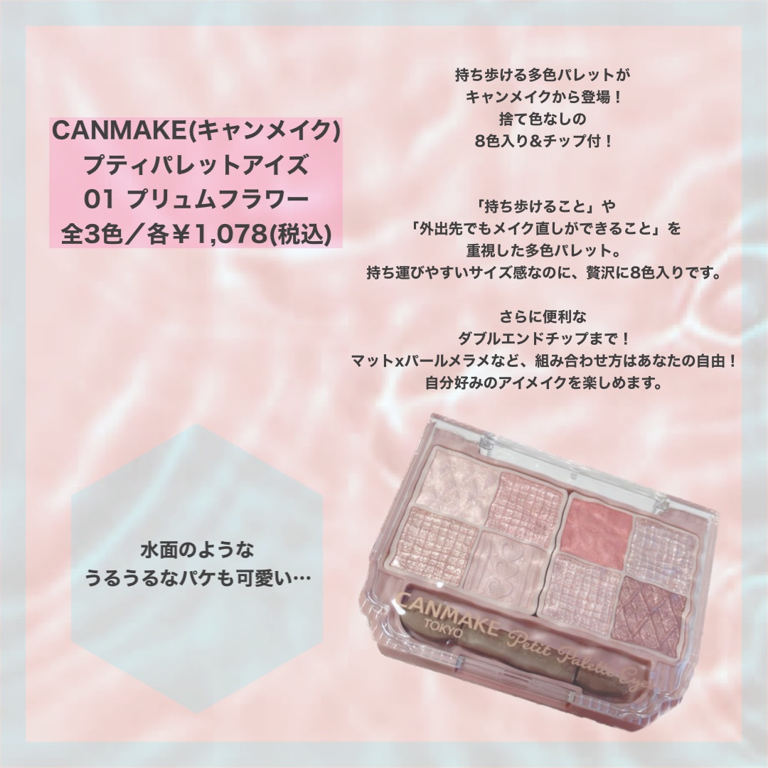 プティパレットアイズ/キャンメイク/パウダーアイシャドウを使ったクチコミ（2枚目）