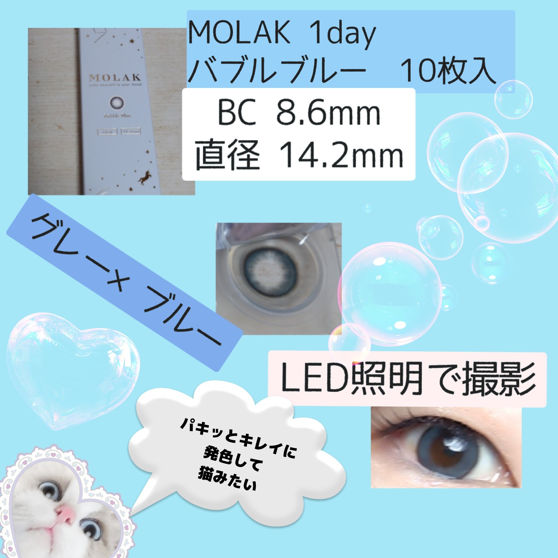 MOLAK 1day/MOLAK/ワンデー（１DAY）カラコンを使ったクチコミ（3枚目）