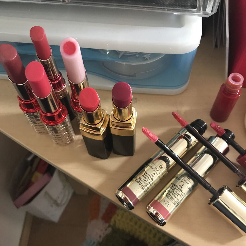 ドラマティックルージュEX RS377 フェイントスマイル/マキアージュ/口紅を使ったクチコミ（2枚目）