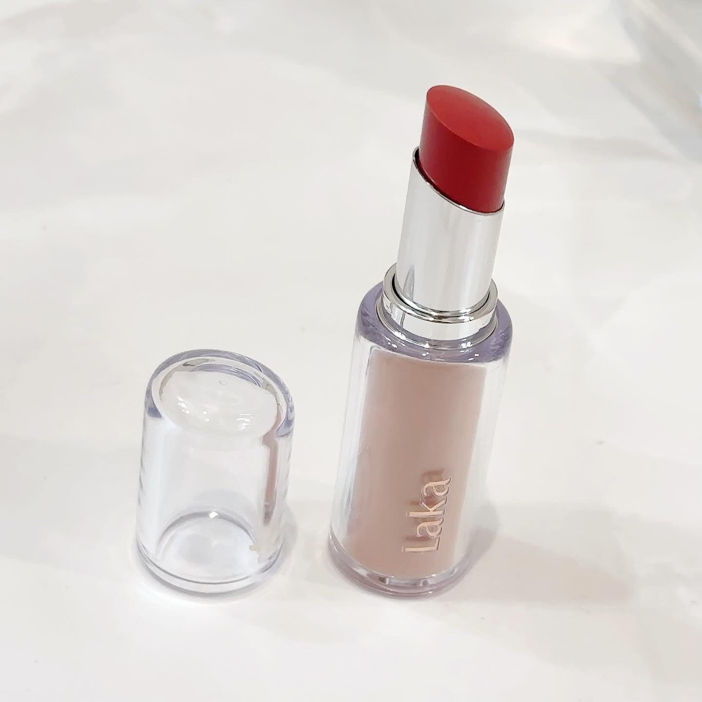 ボンディンググロウリップスティック 203 マーク/Laka/口紅を使ったクチコミ（3枚目）