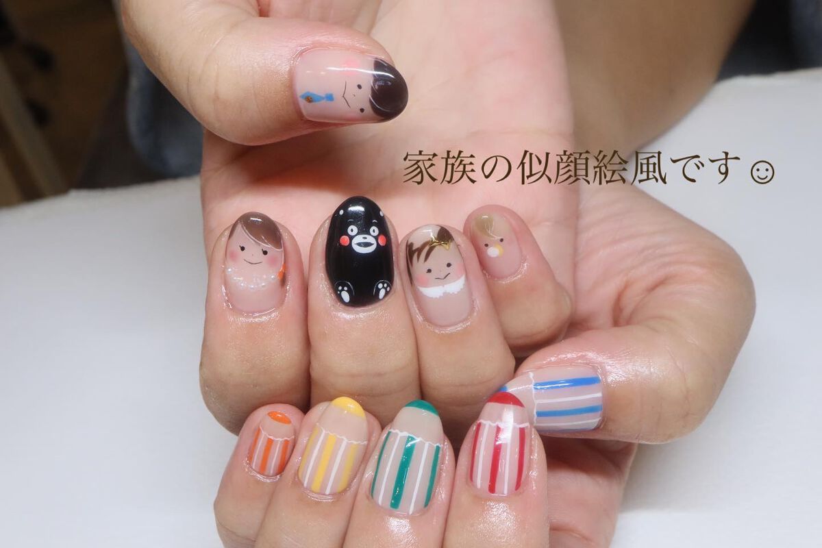 shino on LIPS 「おはなしゆびさん☺︎お客様のご家族に寄せて描いてみました^^そ..」(2枚目)