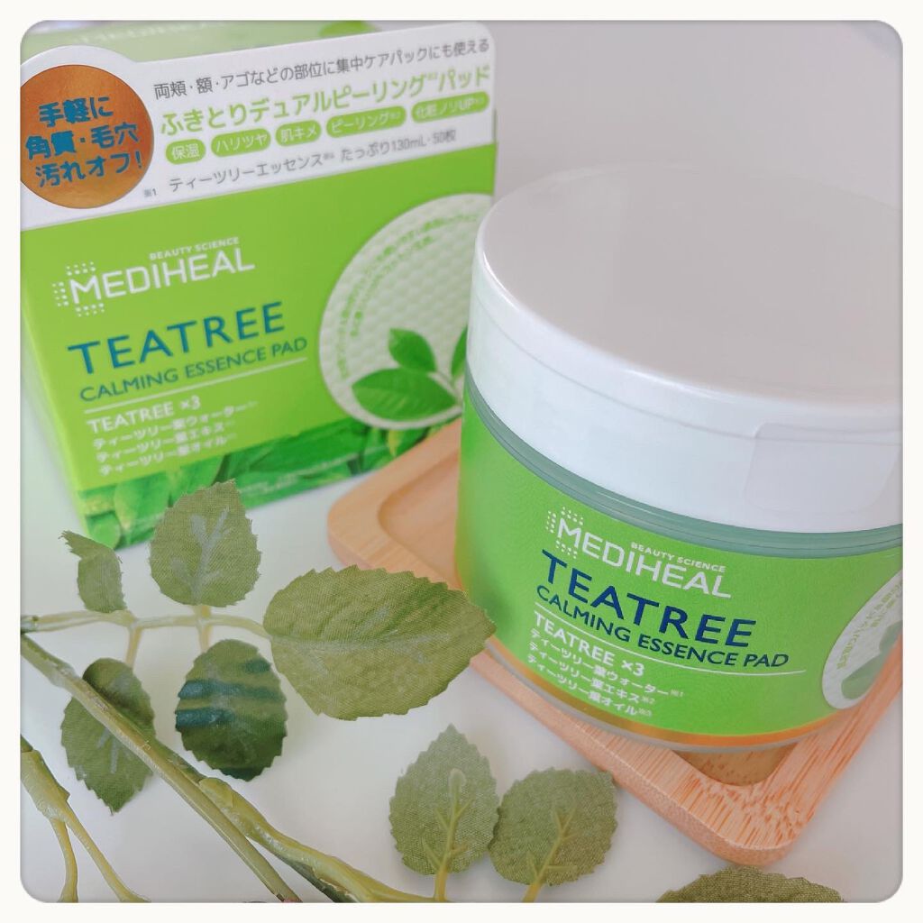 ティーツリーカーミングエッセンスパッド/MEDIHEAL/トナーパッドを使ったクチコミ（1枚目）