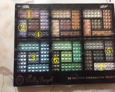 30COLORSEYESHADOWPALETTE/Dolly Angel/アイシャドウパレットを使ったクチコミ（1枚目）