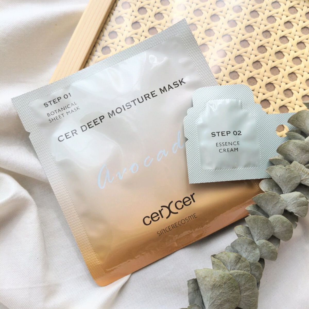 ディープモイスチャー マスク　(ケアクリーム付き)/cerXcer/シートマスク・パックを使ったクチコミ（3枚目）