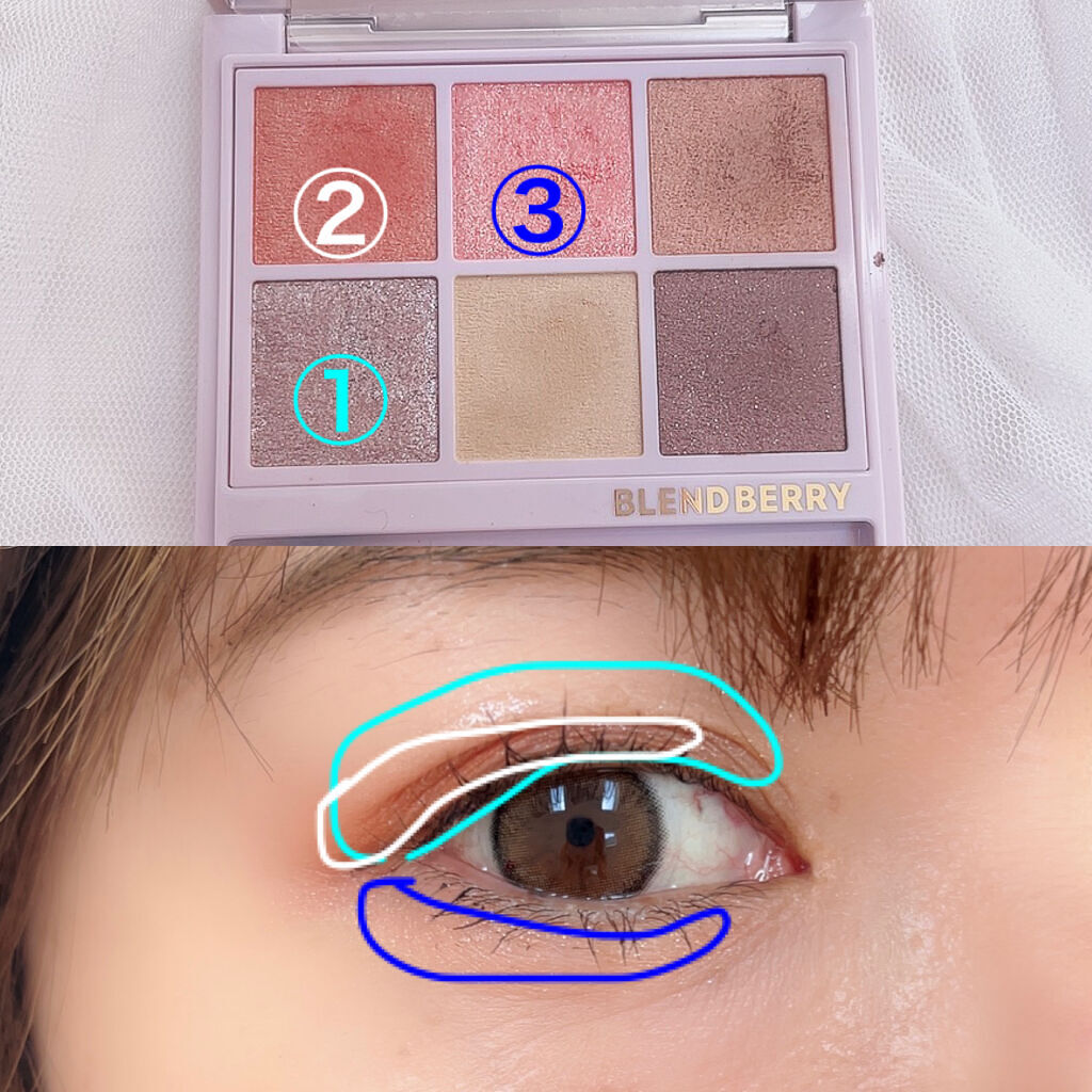 オーラクリエイション/BLEND BERRY/アイシャドウパレットを使ったクチコミ（2枚目）