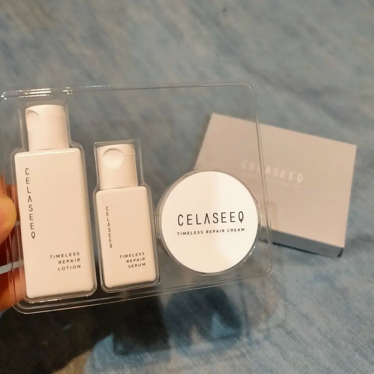 タイムレスリペア 未来肌おためしセット/CELASEEQ/スキンケアキットを使ったクチコミ（1枚目）