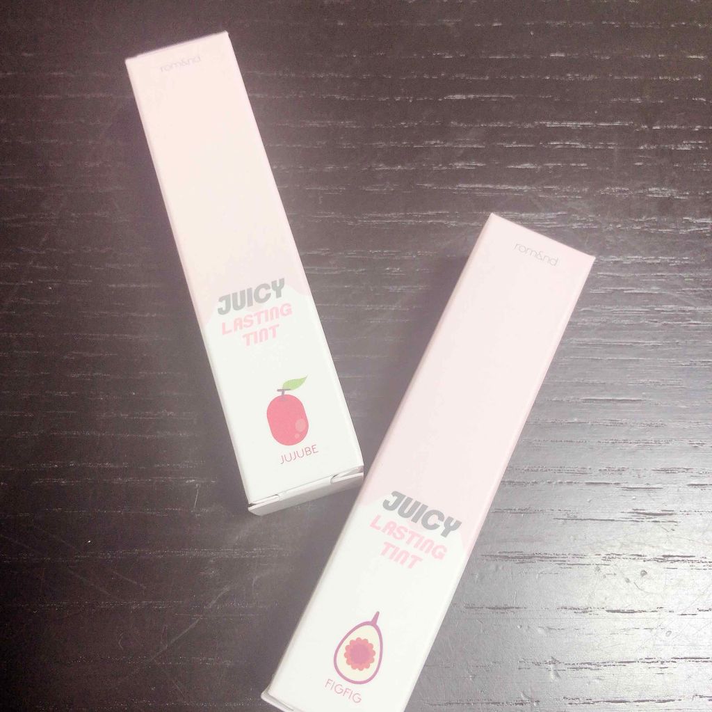 ジューシーラスティングティント/rom&nd/リップティントを使ったクチコミ(1枚目)