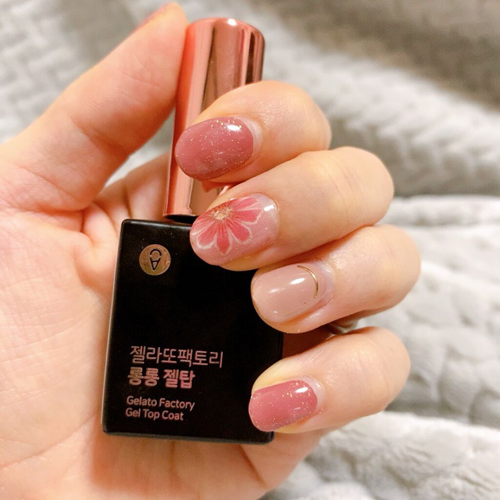 ノンワイプダイアモンドトップジェル/GELATO FACTORY/ジェルネイルを使ったクチコミ(1枚目)