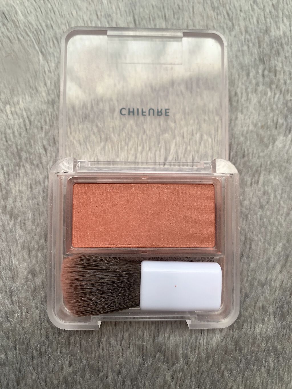 チーク カラー(ブラシ付) 570 レッド系/ちふれ/パウダーチークを使ったクチコミ（2枚目）