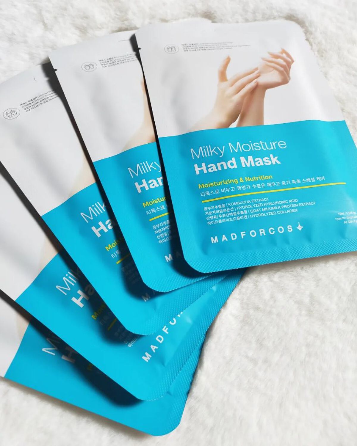 ミルキーモイスチャーハンドマスク/MADFORCOS/ハンドクリームを使ったクチコミ（1枚目）