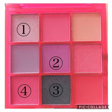 UR GLAM　BLOOMING EYE COLOR PALETTE/U R GLAM/アイシャドウパレットを使ったクチコミ（3枚目）