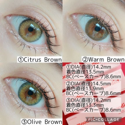 moodist MONTHLY/NANA LENS/カラーコンタクトレンズを使ったクチコミ(3枚目)