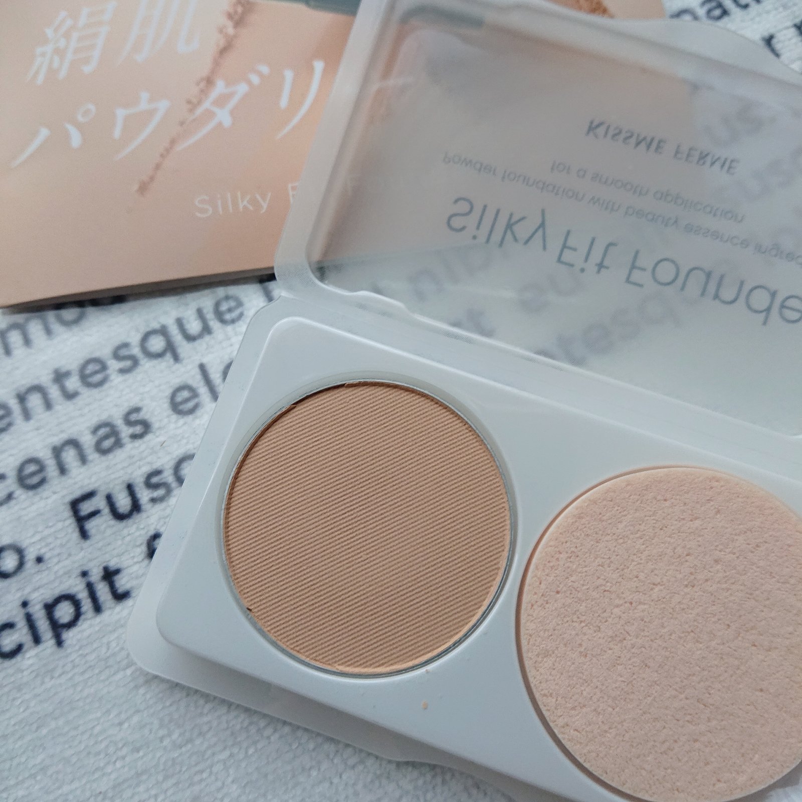 キスミー フェルム シルキーフィットファンデ/キスミー フェルム/パウダーファンデーションを使ったクチコミ（1枚目）