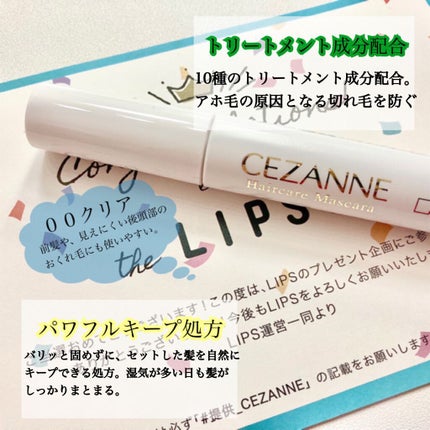 ヘアケアマスカラ/CEZANNE/ヘアジェルを使ったクチコミ(2枚目)