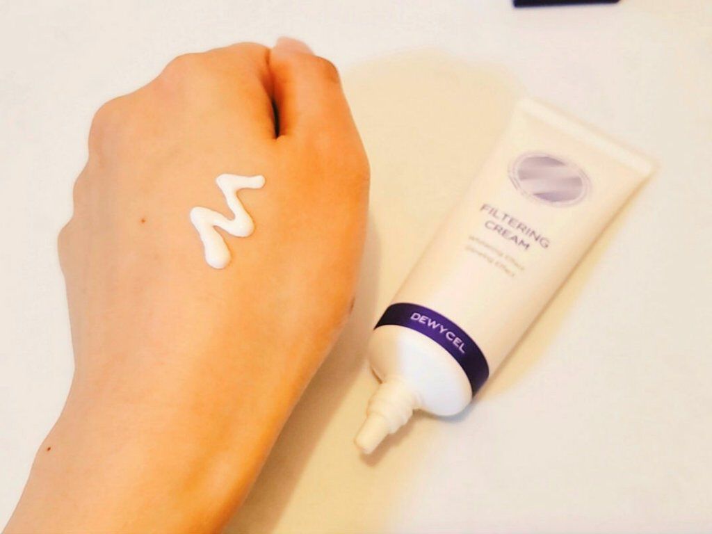 フィルタリングクリーム/DEWYCEL/日焼け止めクリームを使ったクチコミ（2枚目）