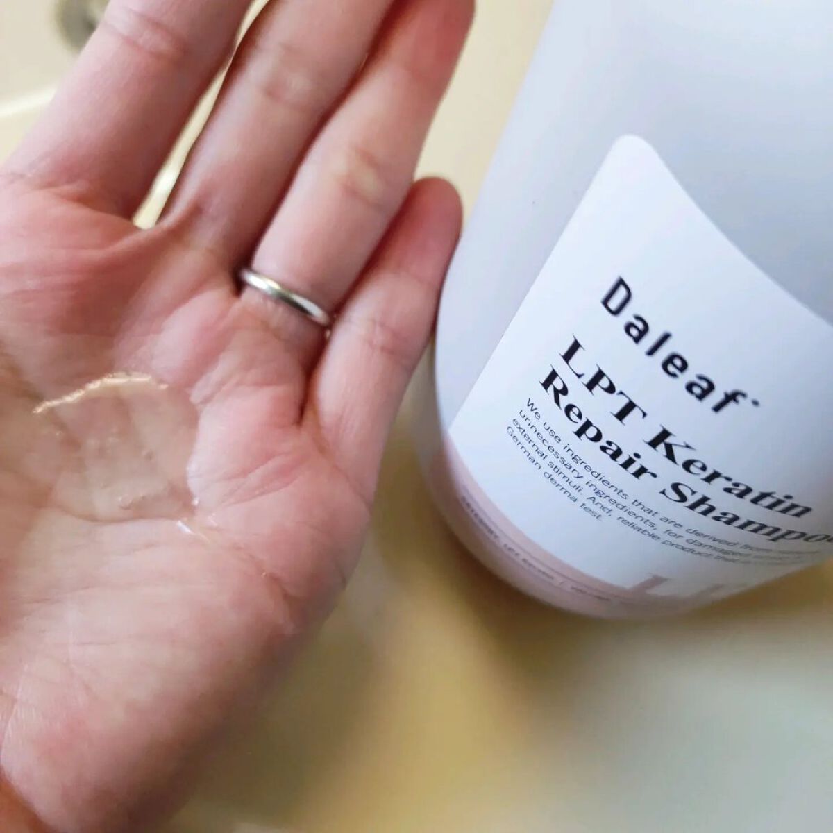 LPTケラチンリペアシャンプー/Daleaf/市販シャンプーを使ったクチコミ（1枚目）