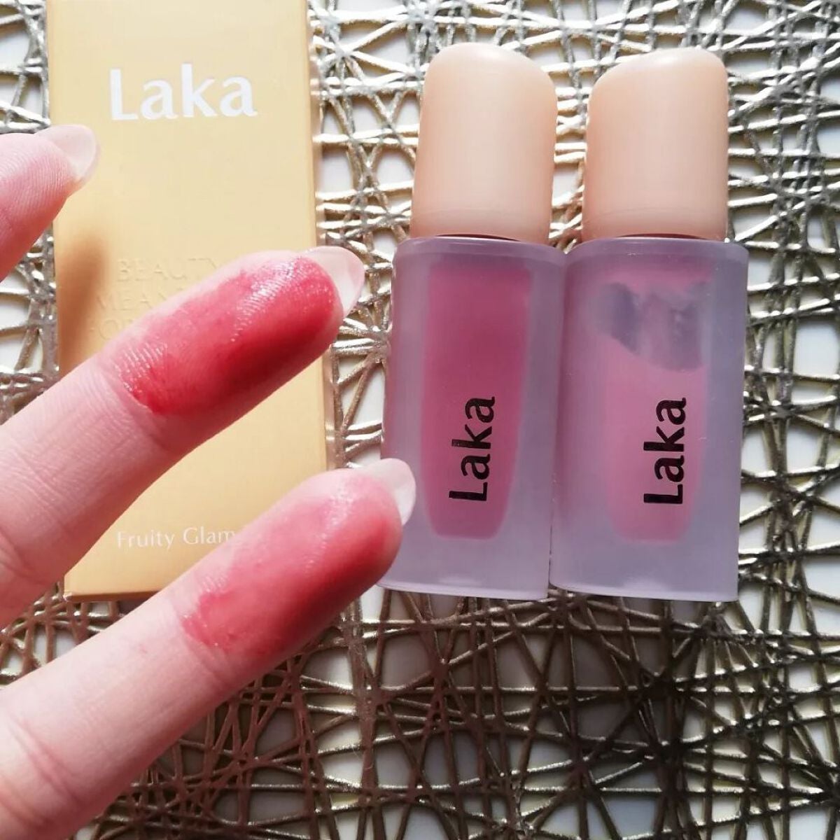フルーティーグラムティント/Laka/リップティントを使ったクチコミ(2枚目)