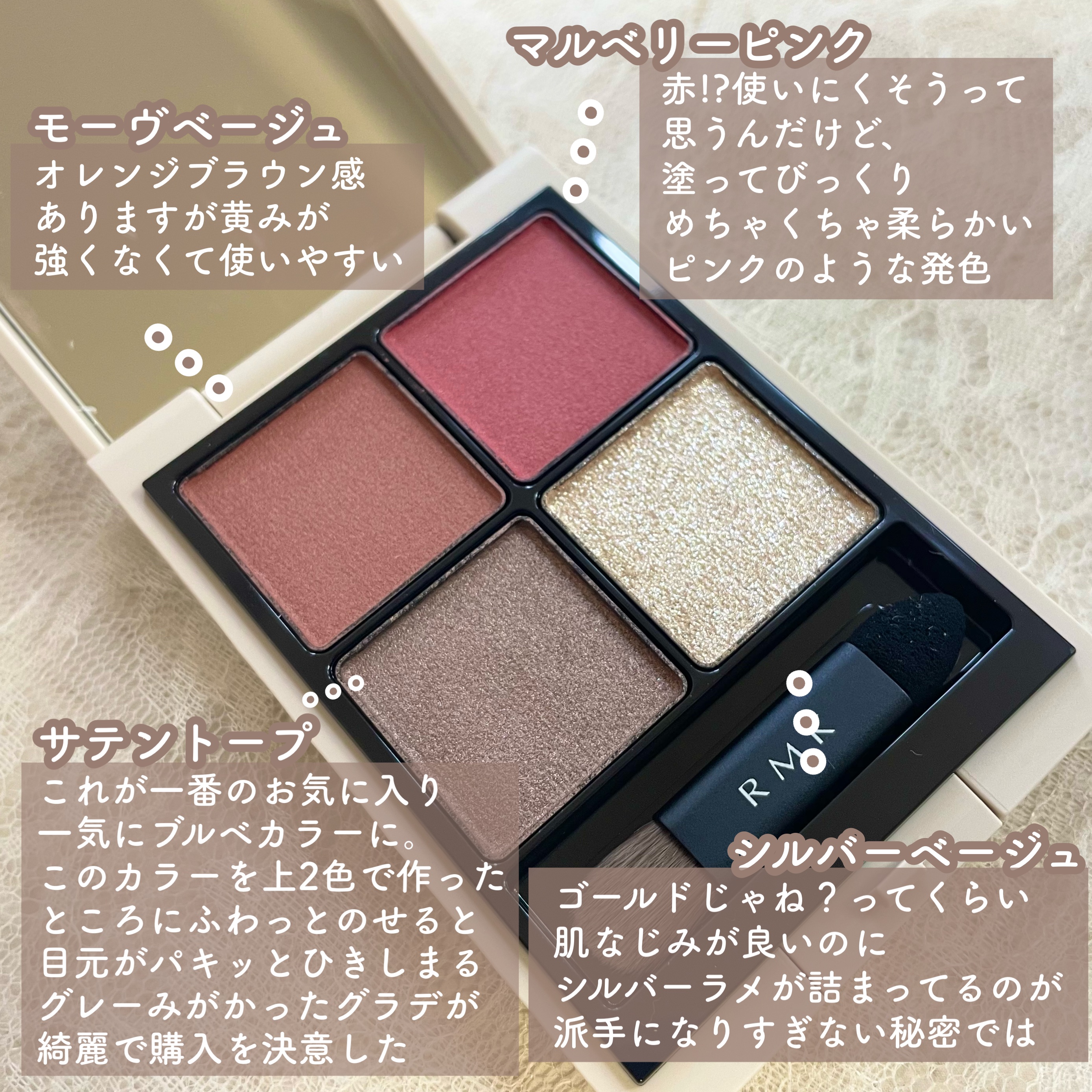 RMK シンクロマティック アイシャドウパレット 08 エンチャンティング/RMK/アイシャドウパレットを使ったクチコミ（3枚目）