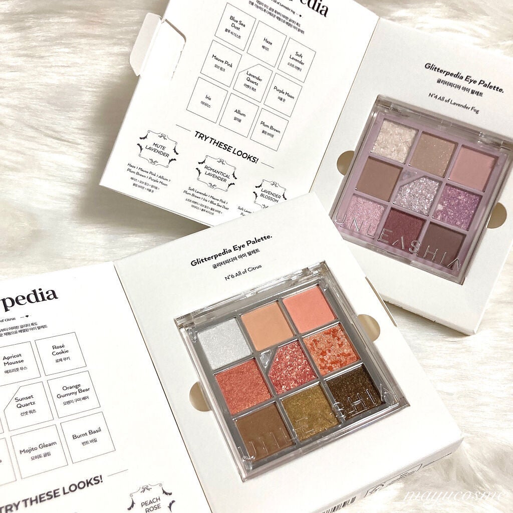 グリッターペディアアイパレット/unleashia/アイシャドウパレットを使ったクチコミ(9枚目)