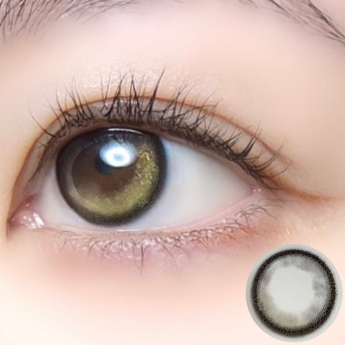 クローリングオリーブブラウン/LENSME/カラーコンタクトレンズを使ったクチコミ(9枚目)