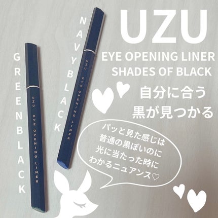7 SHADES OF BLACK NAVY-BLACK/UZU BY FLOWFUSHI/リキッドアイライナーを使ったクチコミ(1枚目)